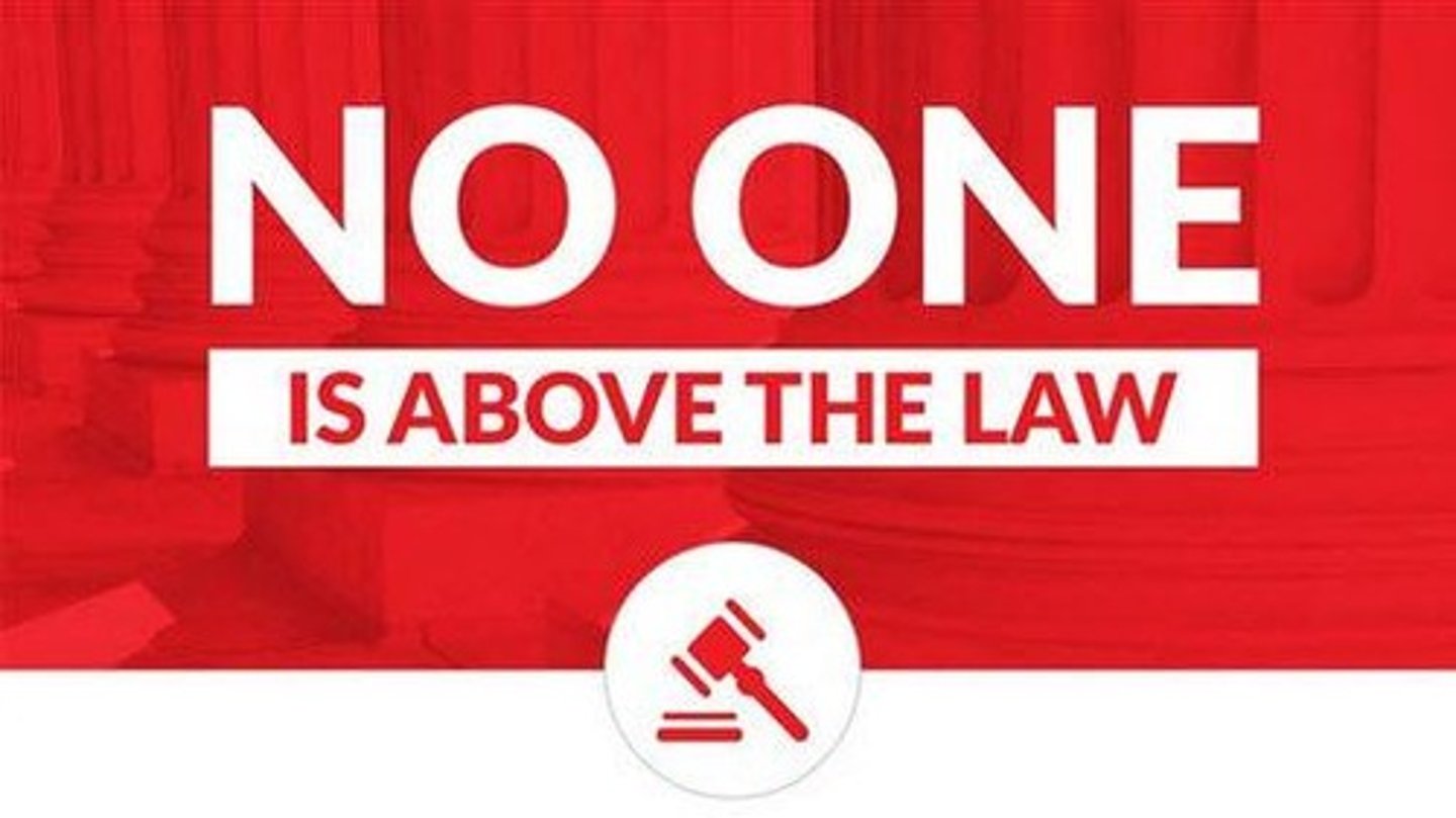 <p>principle that the law applies to everyone, even those who govern</p>
