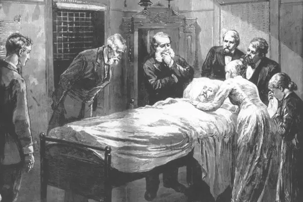 <p>President James Garfield attended by his physicians </p>