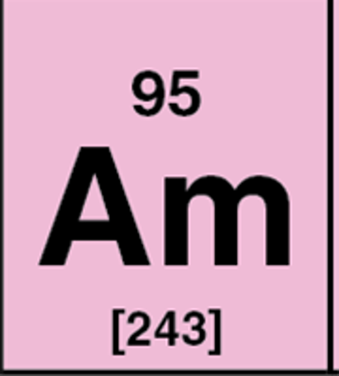 <p>Symbol: Am<br>Atomic Mass: <br>Atomic Number: 95</p>