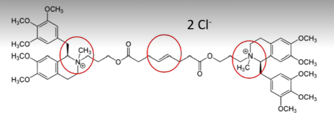 <p>which conformation of the diesters of mivacurium chloride has the lowest potency </p>