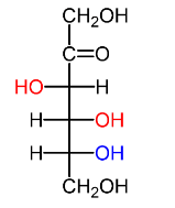 <p>name this monosaccharide:</p><p>KETOSE -++</p>