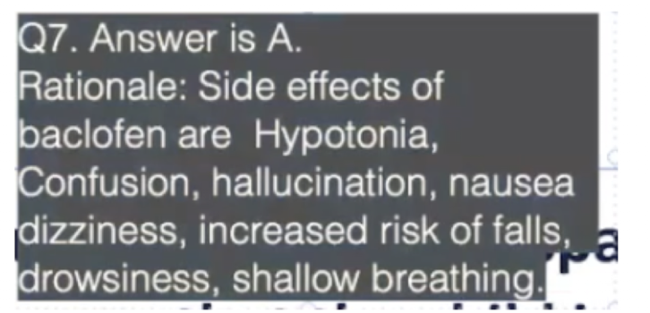 <p>A. Overdose of Baclofen</p>