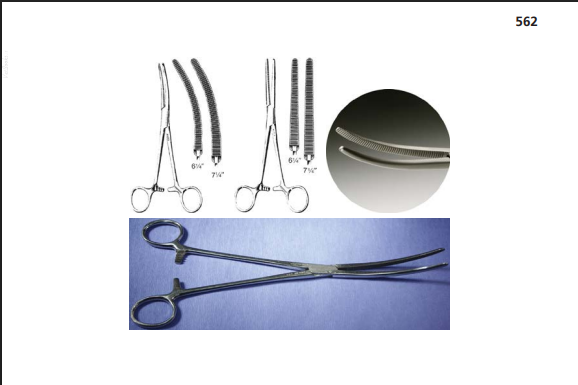 <p>Function: To clamp blood vessels or to control large tissue bundles.</p>