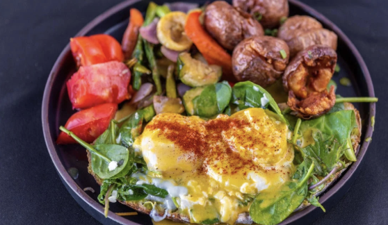 <ol start="3"><li><p>Brekkie: Garden Farm Benedict* $15</p></li></ol><p></p>