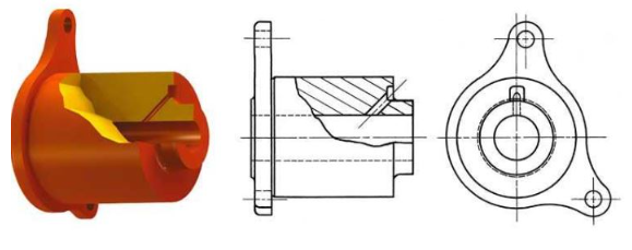 <p>Identify the type of section shown below</p>