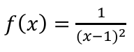 <p>Determine the limit as x approaches 1 from the left and right</p>