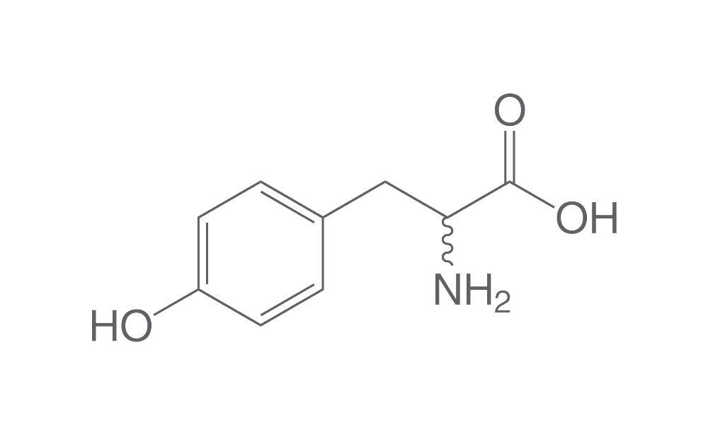 <ul><li><p>pKa1 (carboxylic acid group): 2.20</p></li></ul><ul><li><p>pKa2 (amino group): 9.11</p></li><li><p>pKaR (side chain, phenol): 10.07</p></li></ul><p></p>