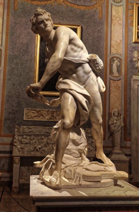 <p>Gianlorenzo Bernini, David, 1623–24</p>