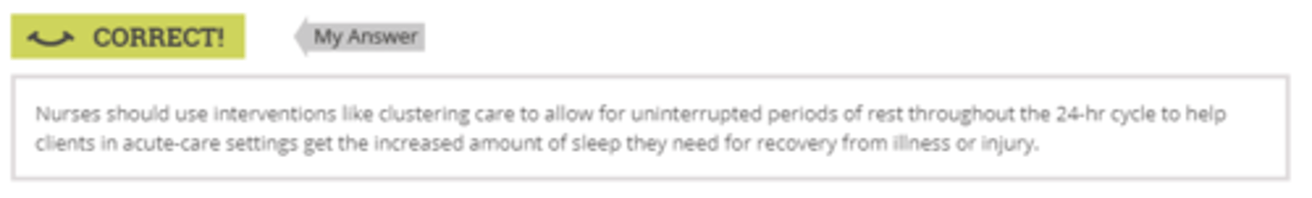 <p>Nap during the day</p>