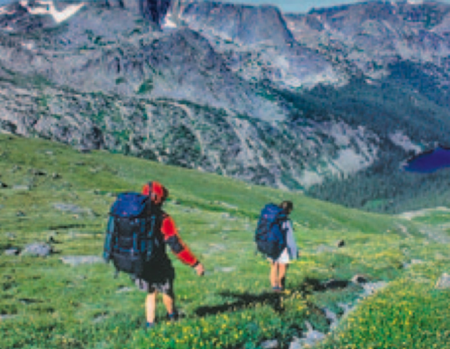 <p>to hike</p>