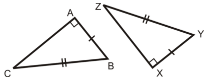 How are the triangles congruent?
