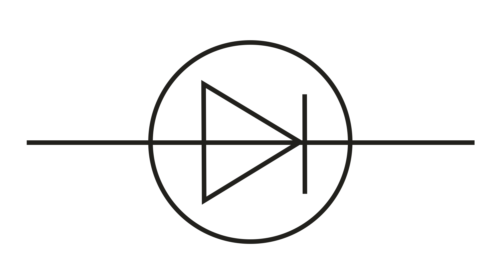 Allows current to flow in practically only one direction (very high resistance in reverse)