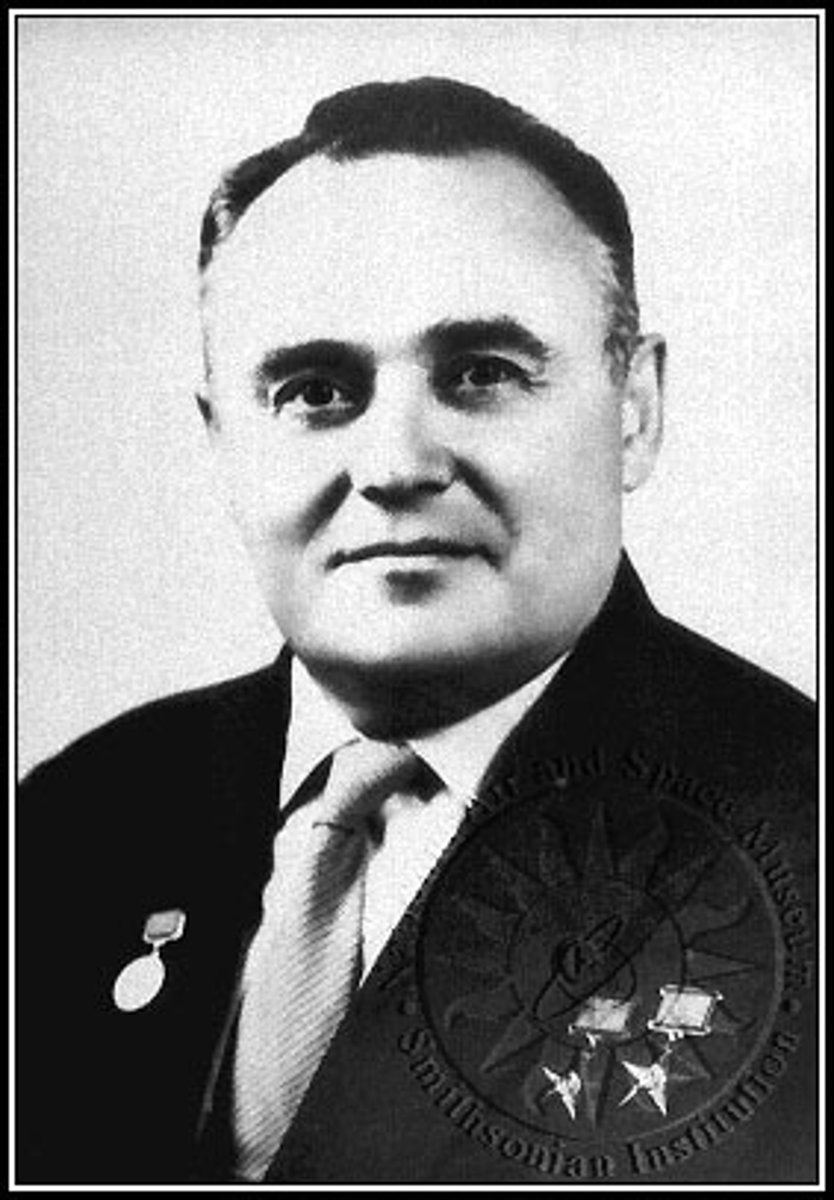 <p>the leading Soviet rocket science; known as the "Father of the Soviet Space Program"</p>