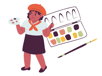 <p>un artista/una artista</p>