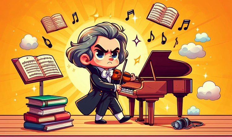 <p> nhà soạn nhạc – Beethoven was a famous composer.</p>