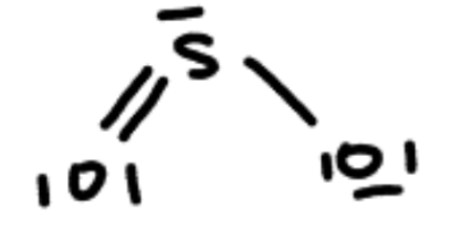 <p>2 resonance structures</p>
