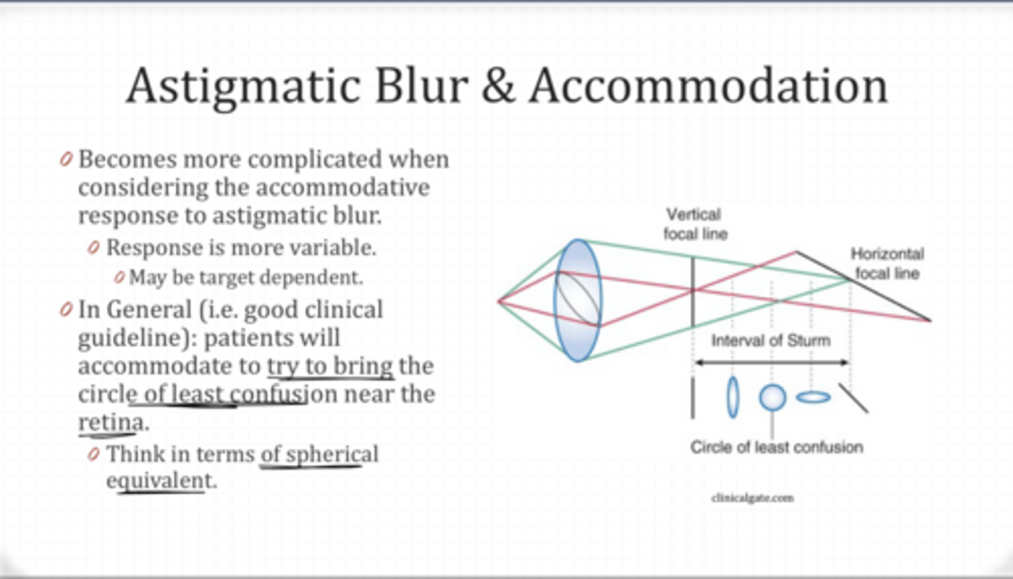<p>In general, patients will accommodate to try to do what?</p>