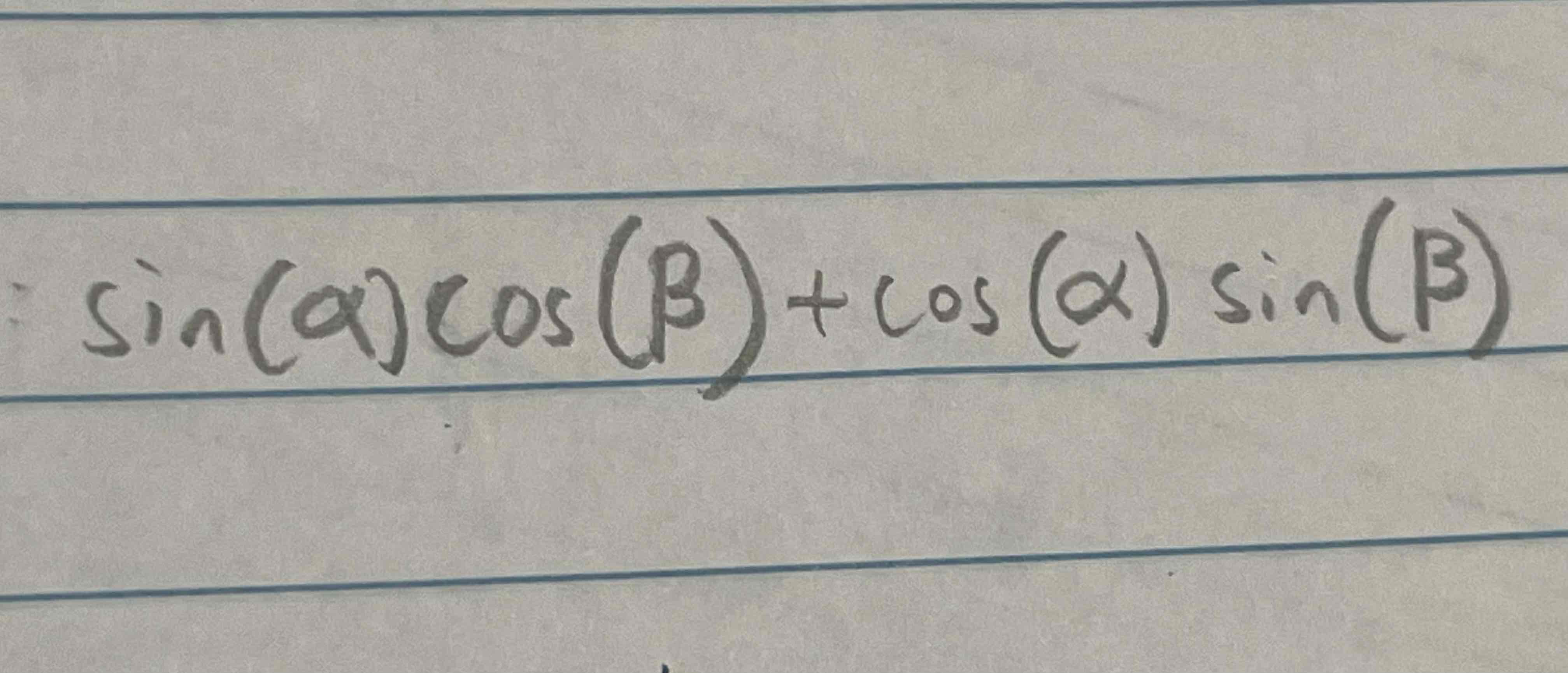 <p>Angle Sum Identity</p>