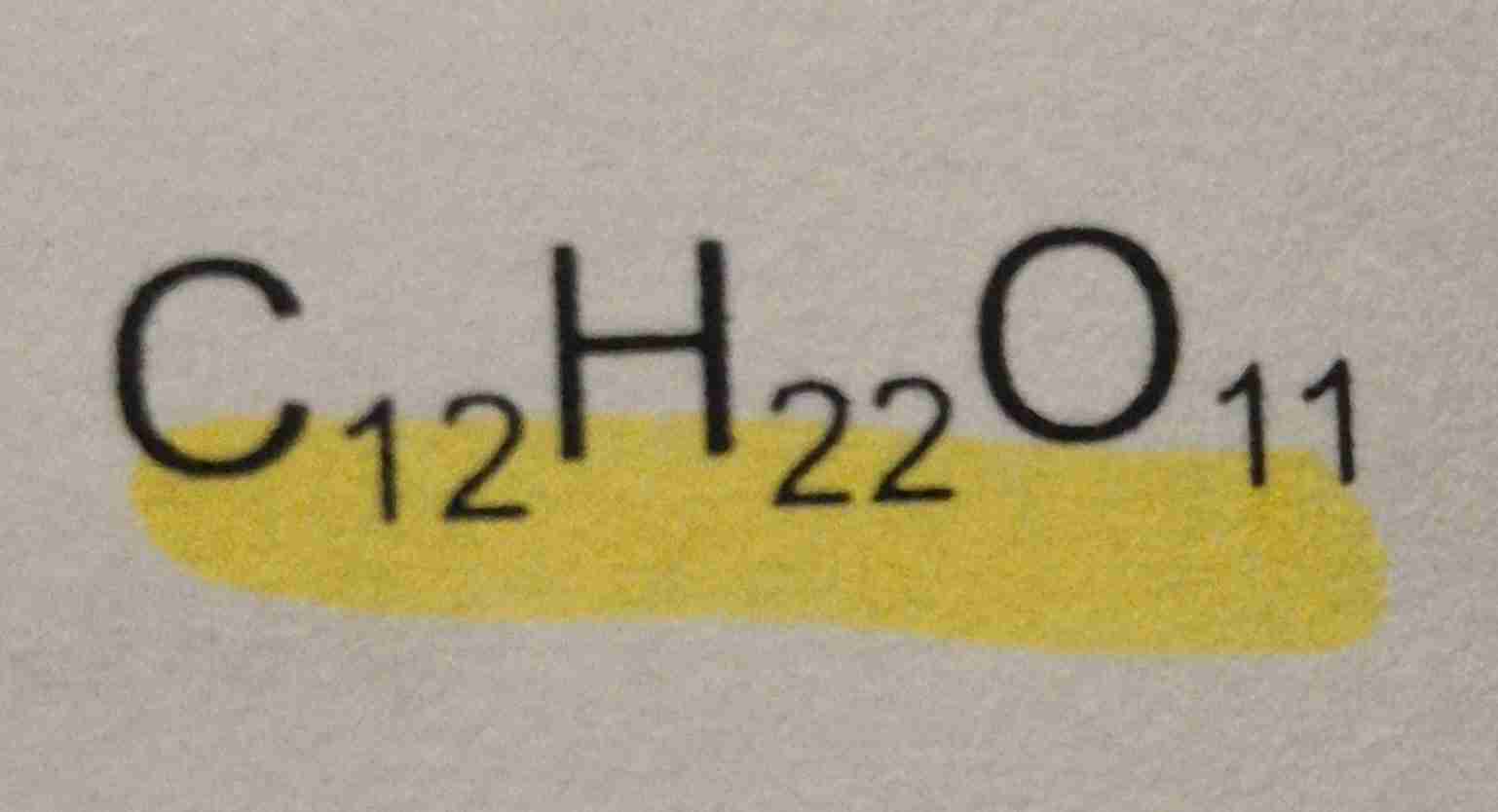 <p>C12 H22 O11</p>
