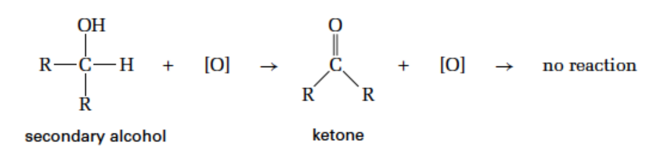 <p>product: ketone</p>