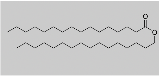 <ul><li><p>long fatty acid chain esterifies to long chain alcohols</p></li><li><p>covers some aquatic birds' feathers and some plants' leaf surfaces - they prevent water from sticking on the surface</p></li></ul><p></p>