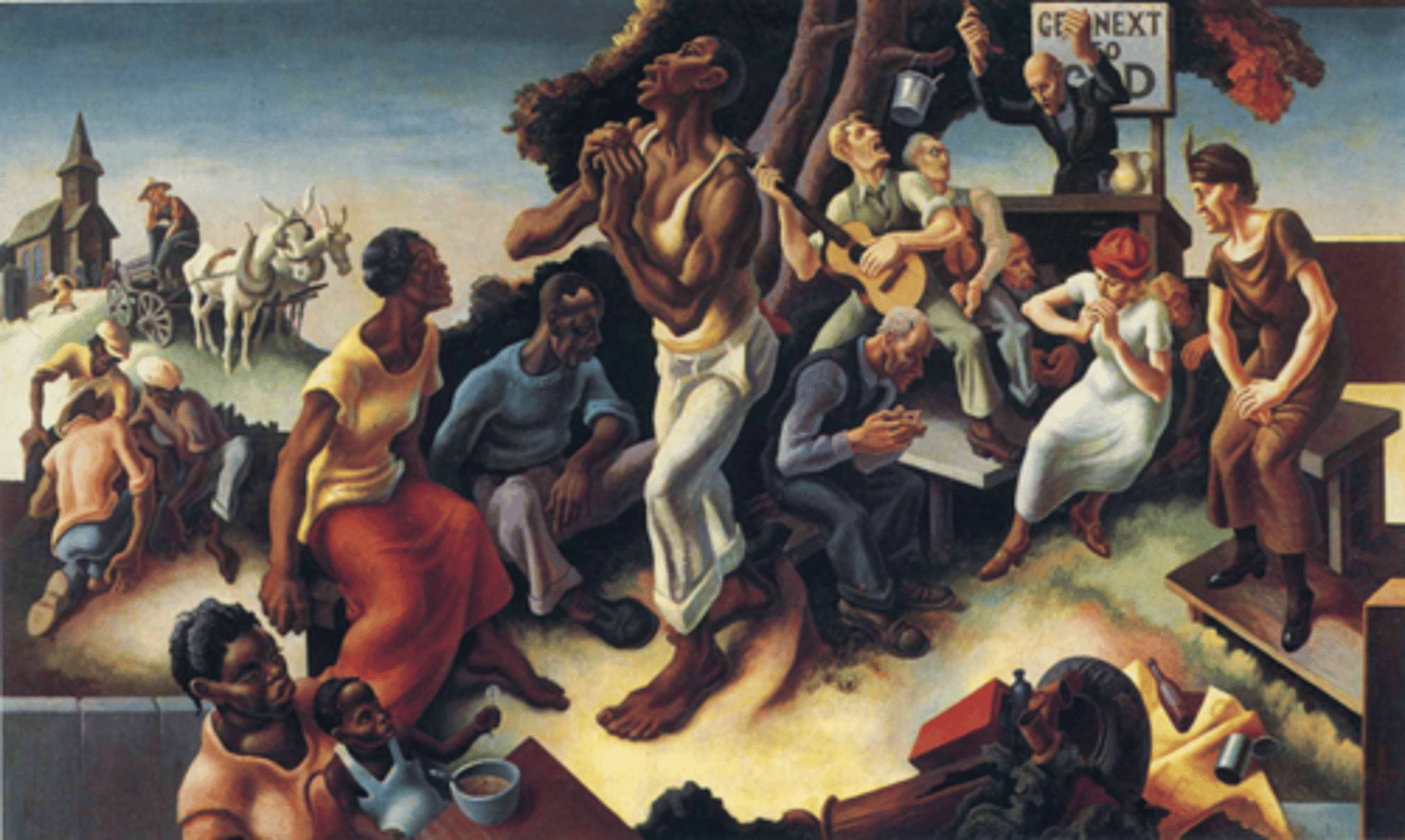 <p>Tempera with oil glaze Thomas Hart Benton, 1932</p>