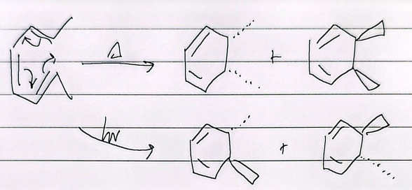 <p>heat cis, light trans</p>