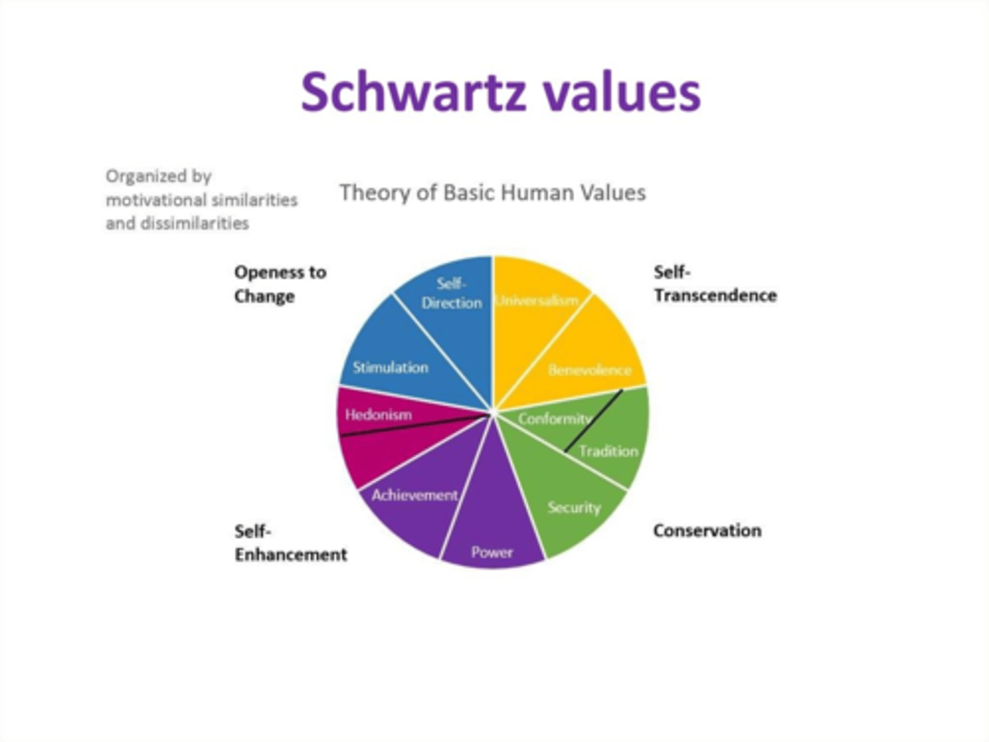 <p>- Values are basic and fundamental beliefs that guide or motivate attitudes or actions<br>- They help us in determining what is important to us</p>