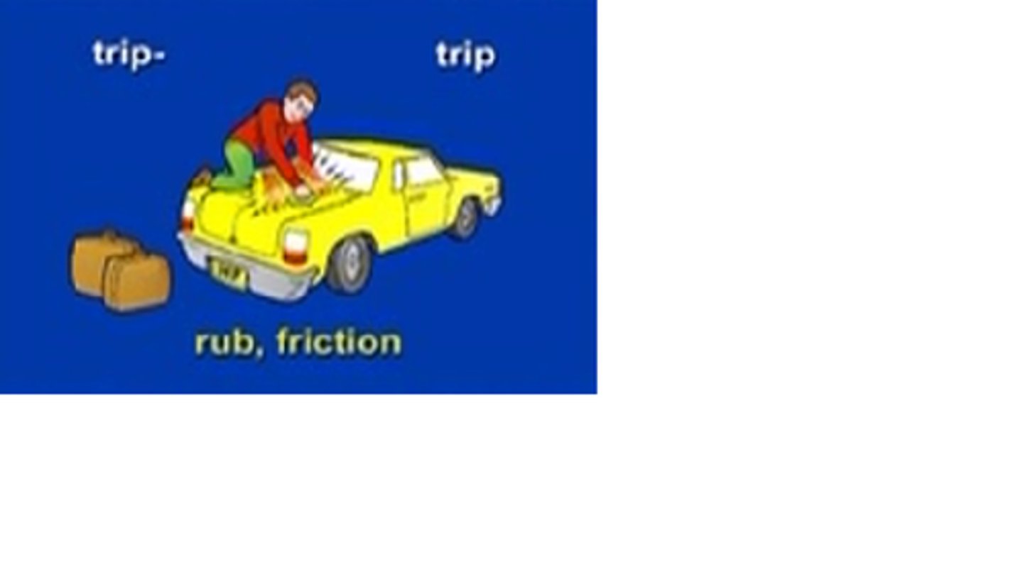 <p>rub, friction</p>