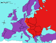 <p>The ideological divide between the democratic West and the communist East. In Churchill’s address he warned of the looming threat posed by the Soviet Union, emphasizing the need for vigilance and collaborating among Western nations to safeguard freedom and democracy. </p>