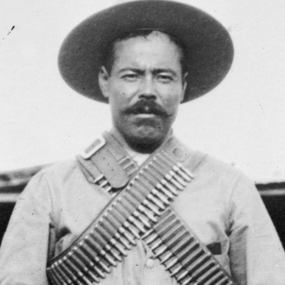Mexican revolutionary who was outraged at recognition of Carranza's government of Mexico who was hunted by John J Pershing and 15,000 soldiers for killing multipleAmericans 