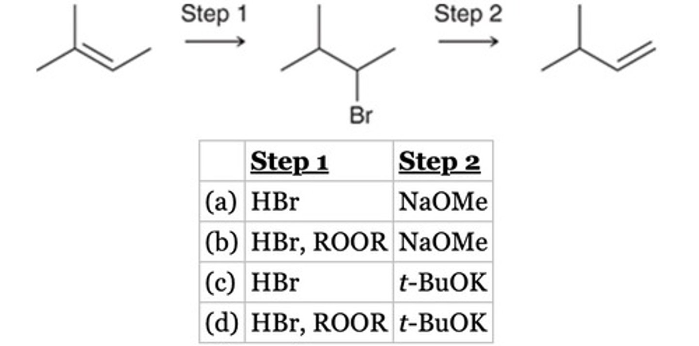 <p>Provide suitable reagents for the following transformation.</p>