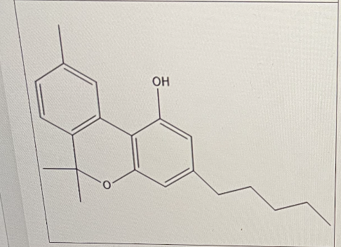 <p>How many aromatic rings are there in cannibinol?</p>