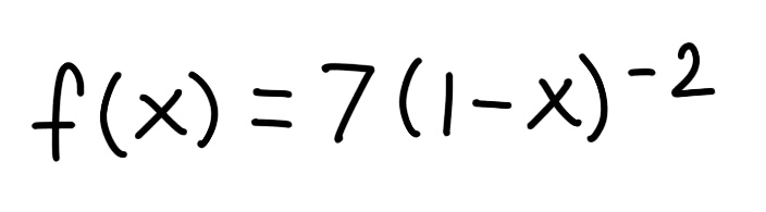 <ul><li><p>Find a power series representation for the function</p></li><li><p>Determine the radius of convergence</p></li></ul><p></p>