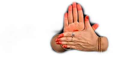<p>used to express chakra (weapon of lord vishnu)</p>