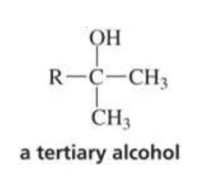 <p>Tertiary alcohol</p><p>Has two of the same R groups!</p>