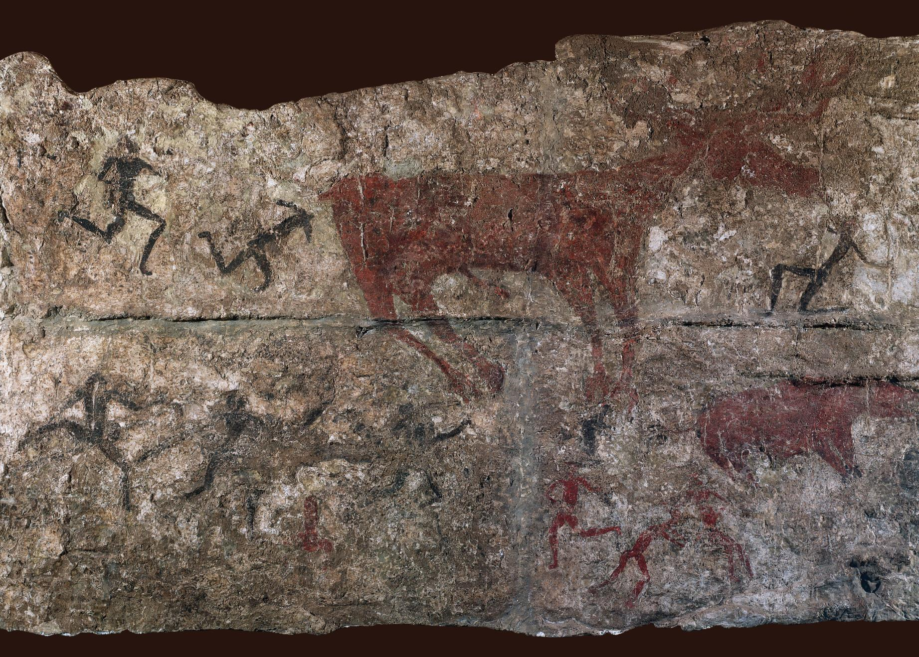 Wall painting from Catalhoyuk