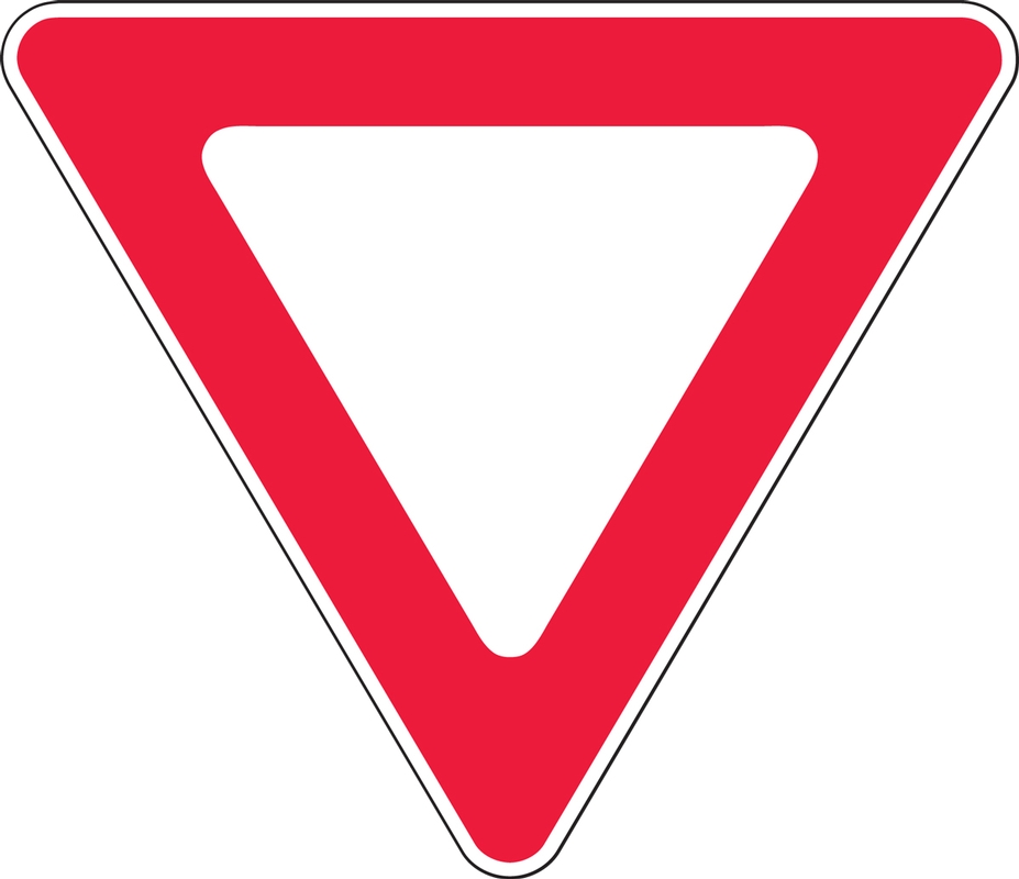this is. the shape and color of a \___________ sign
