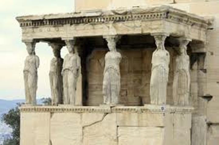 <p>ERECHTEION NA ATHÉNSKÉ AKROPOLI</p>