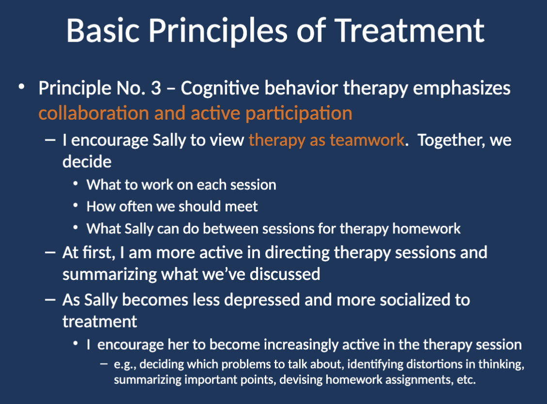 <p>I encourage her to view t<strong>herapy as teamwork. </strong>Together, we decide what to work on each session, how often to meet, and what she can do for therapy homework.</p>