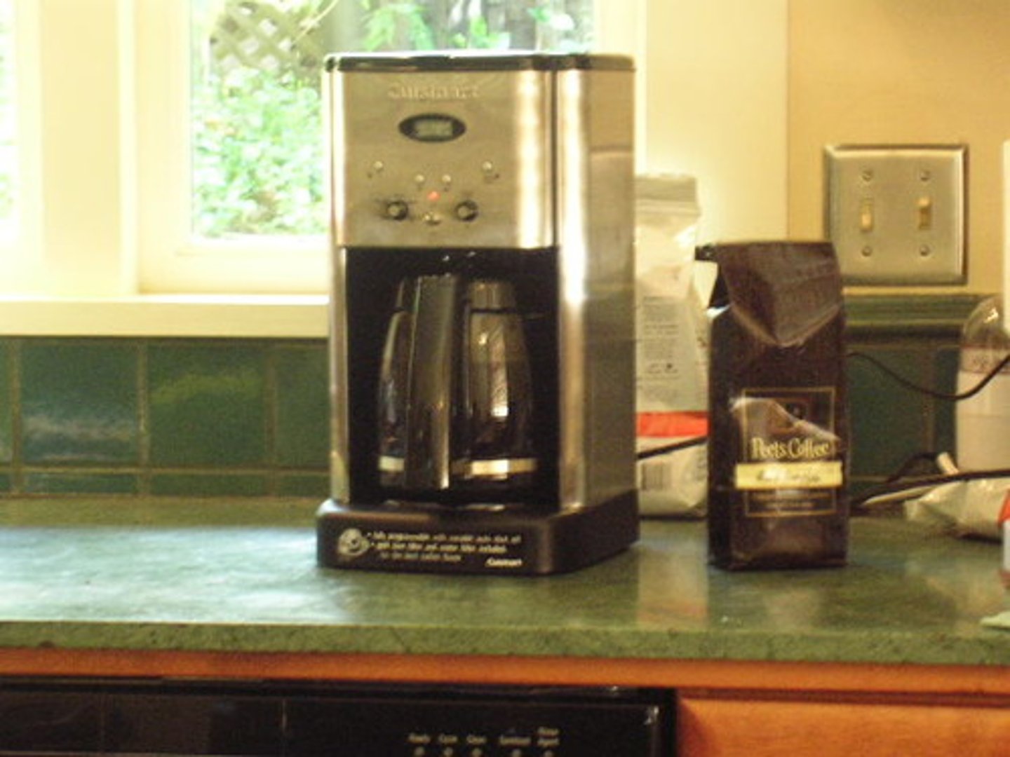 <p>the coffee maker</p>