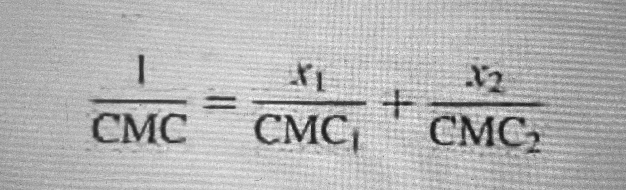 <p>x1:介面活性劑1的分率</p><p>x2:介面活性劑2的分率</p><p>CMC1:介面活性劑1的CMC</p><p>CMC2:介面活性劑2的CMC</p>