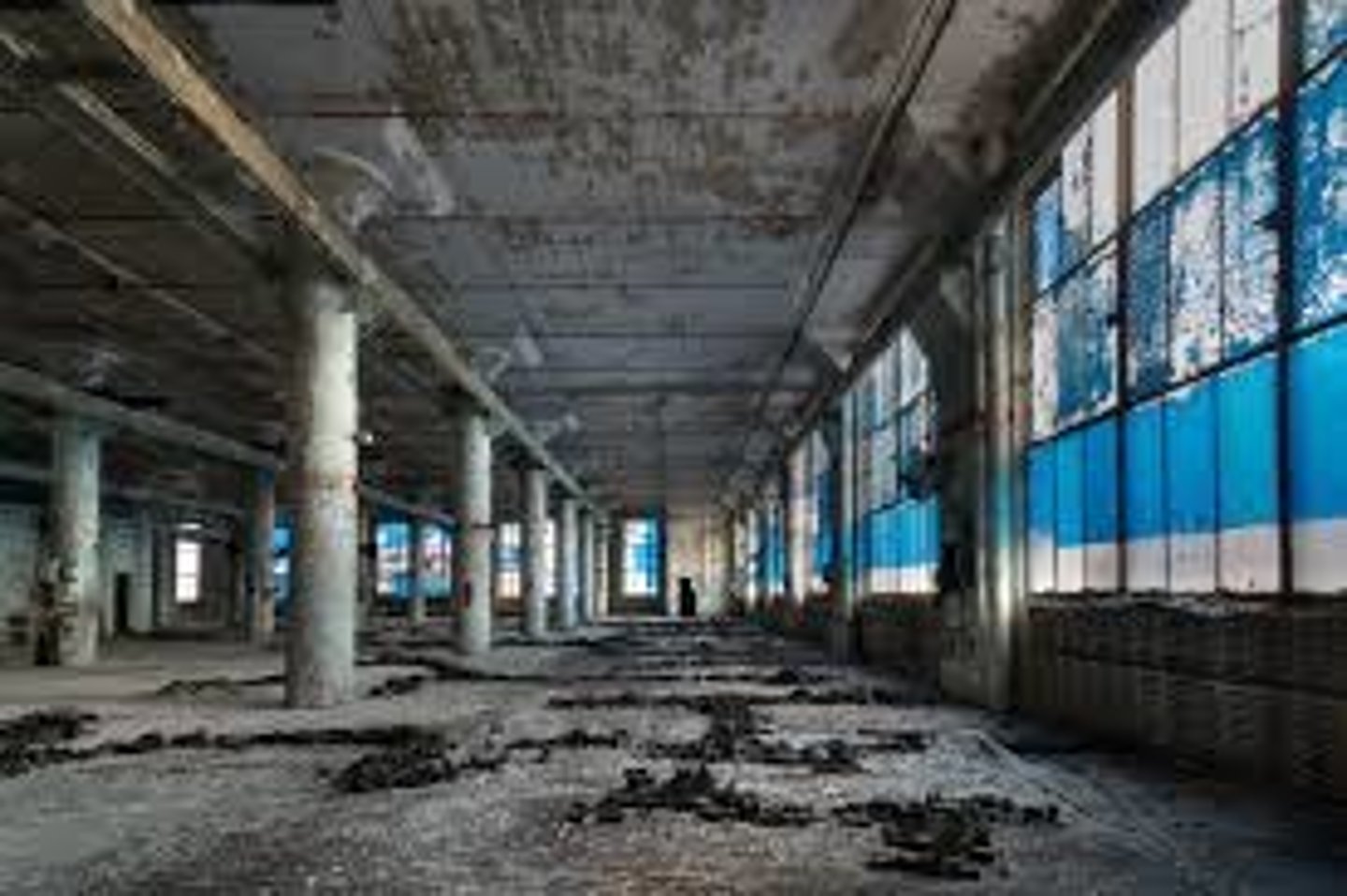 <p>decline of manufacturing jobs in a country as factories move elsewhere</p><p>occurs in core countries</p>