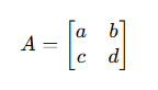 <p>What is the formula for the inverse of a 2×2 matrix?</p>