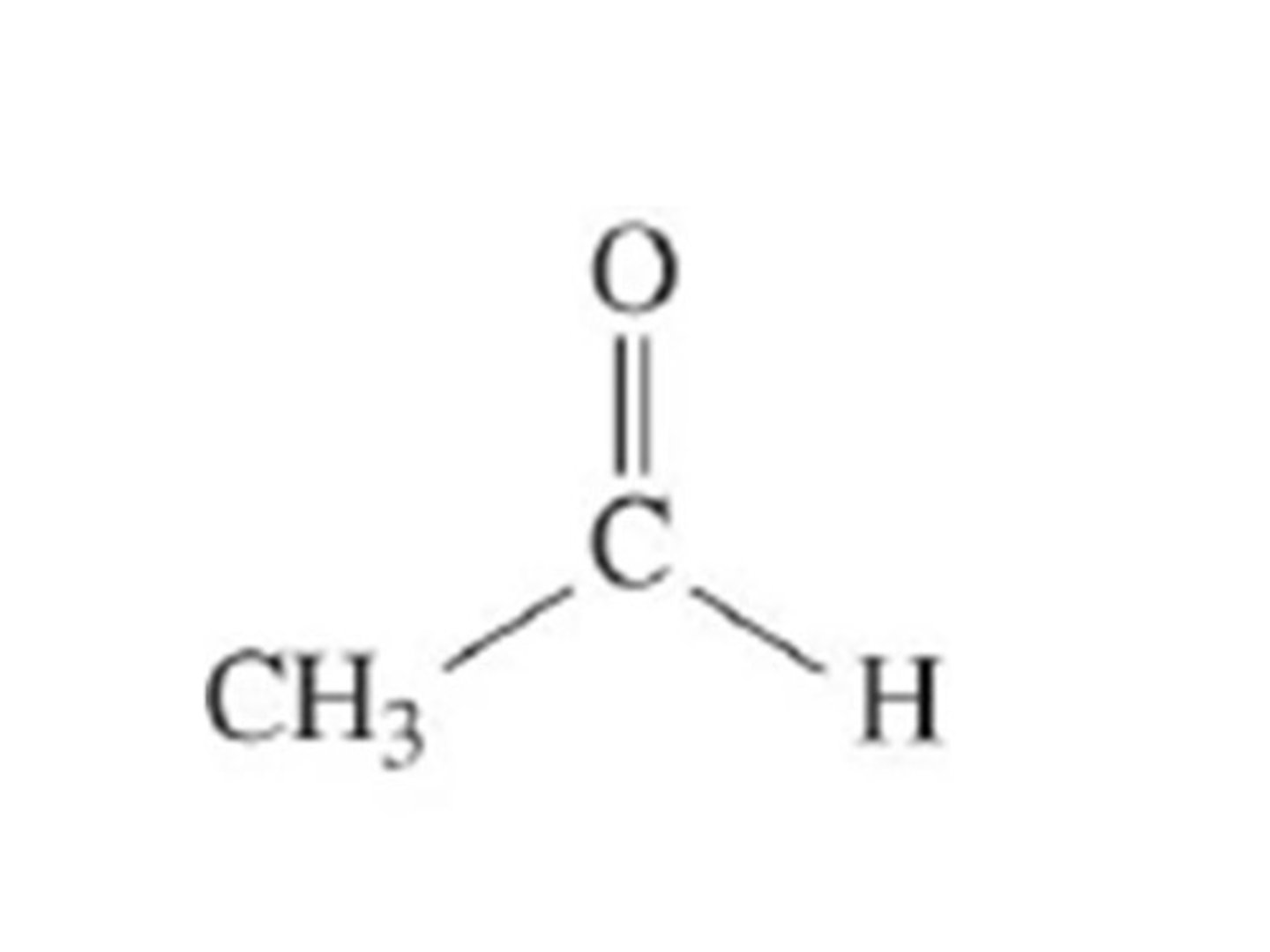 <p>an aldehyde with 2 carbons</p>