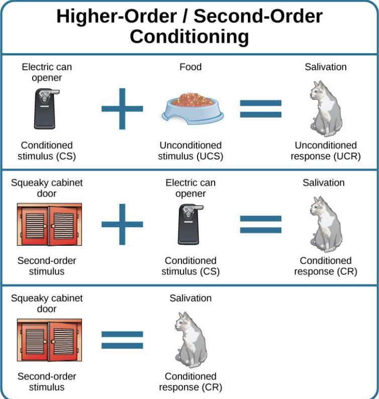 <p>needing two or more factors for a conditioned stimulus to create a conditioned response</p>