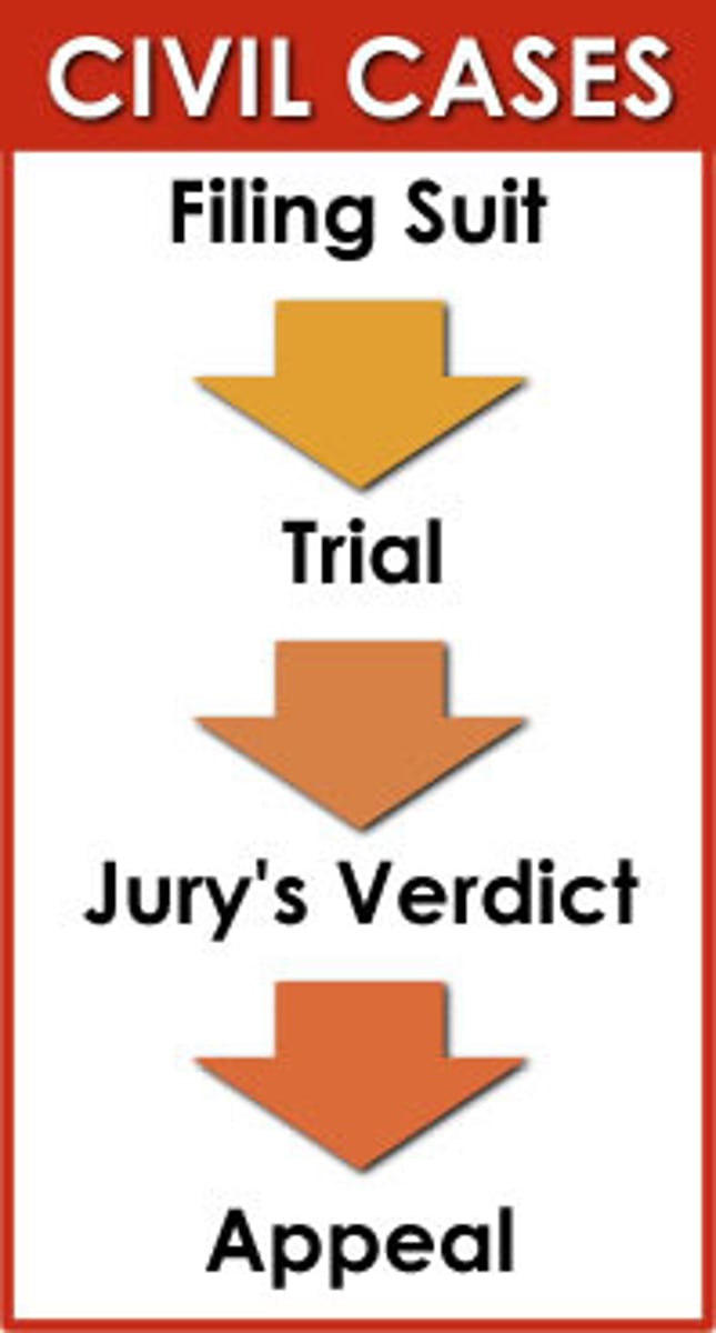 <p>A case involving a noncriminal matter</p>