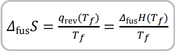 <p><span style="background-color: inherit; line-height: 20.7px; color: windowtext;"><span>Entropy of fusion = increase of entropy when melting a solid substance</span></span><span style="line-height: 20.7px; color: windowtext;"><span>&nbsp;</span></span></p><p></p>