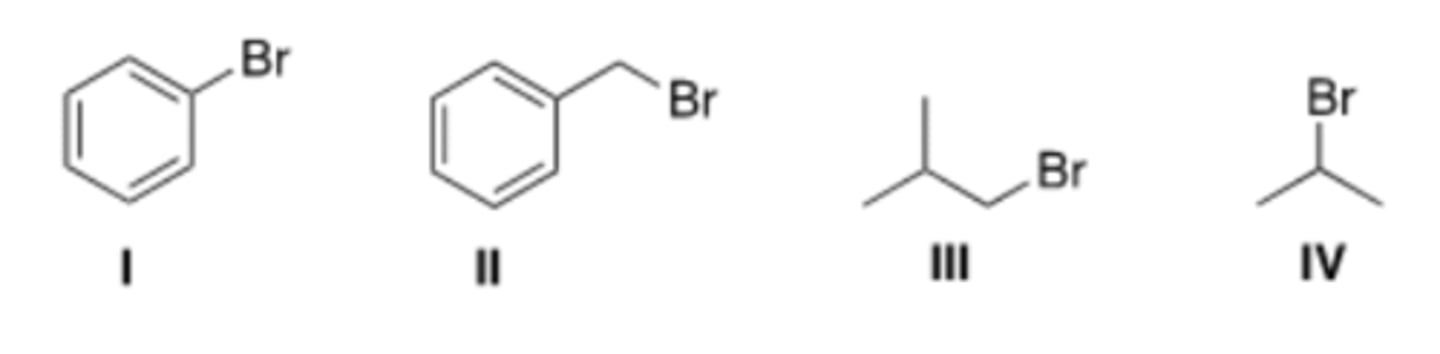 <p>Which of the following halides will not work as an electrophile in a Friedel-Crafts</p><p>alkylation reaction?</p>