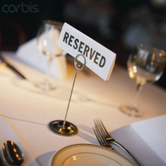 <p>to have a reservation</p>